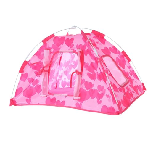 Oshhni 18-20 Zoll Mädchenpuppen Campingzelt-Set Puppenzubehör Campingpuppen-Spielzeugset für Mädchen, Stil E von Oshhni