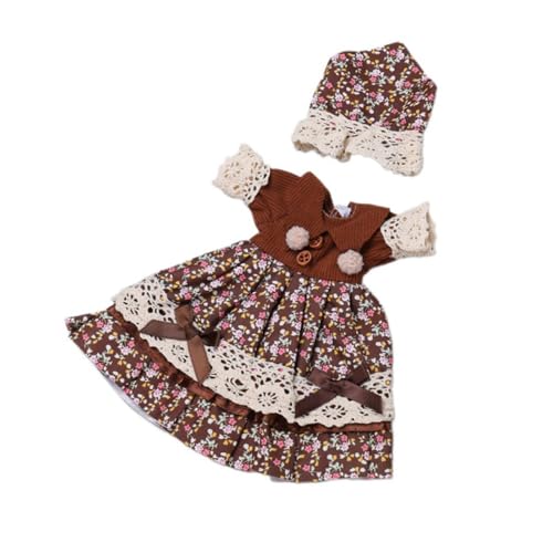 Oshhni 2 Stück 1/6 BJD Puppe Prinzessinnenkleid Outfit Cosplay Modisch Machen Sie Ihre eigenen Puppen Weiches Anziehkostüm Zubehör für 11,81'', Braun Oshhni 2 Stück 1/6 BJD Puppe Prinzessinnenkleid Outfit Cosplay Modisch Machen Sie Ihre eigenen Puppen Weiches Anziehkostüm Zubehör für 11,81'', Braun von Oshhni