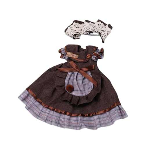 Oshhni 2 Stück 1/6 BJD Puppe Prinzessinnenkleid Outfit Cosplay Modisch Machen Sie Ihre eigenen Puppen Weiches Anziehkostüm Zubehör für 11,81'', Dunkelbraun Oshhni 2 Stück 1/6 BJD Puppe Prinzessinnenkleid Outfit Cosplay Modisch Machen Sie Ihre eigenen Puppen Weiches Anziehkostüm Zubehör für 11,81'', Dunkelbraun von Oshhni
