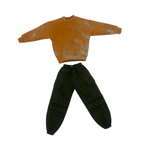 Oshhni 2 Stück 1:6 Oberteil und Hose, handgefertigte Puppenkleidung, Miniatur-Kleidungsstück fürfür 12" männliche Figuren, Anziehzubehör, Sweatshirt mit Rundhalsausschnitt Oshhni 2 Stück 1:6 Oberteil und Hose, handgefertigte Puppenkleidung, Miniatur-Kleidungsstück fürfür 12" männliche Figuren, Anziehzubehör, Sweatshirt mit Rundhalsausschnitt von Oshhni