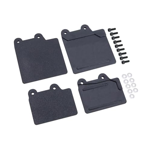 Oshhni 2 Stück Simulation Kotflügel LKW Modell Schmutzfänger 1/8 Maßstab Upgrade DIY Spritzschutz Weichgummi Kotflügel für RC Auto von Oshhni