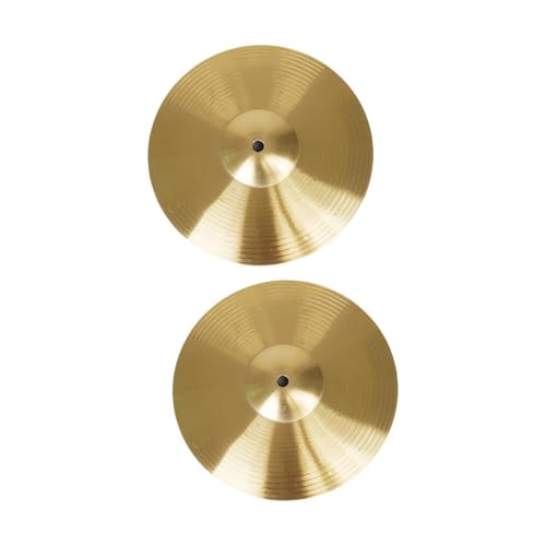Oshhni 2 Stück Trommelbecken, Zubehör für traditionelle Schlaginstrumente aus Legierung, Crash-Becken, Durchmesser 25cm Oshhni 2 Stück Trommelbecken, Zubehör für traditionelle Schlaginstrumente aus Legierung, Crash-Becken, Durchmesser 25cm von Oshhni