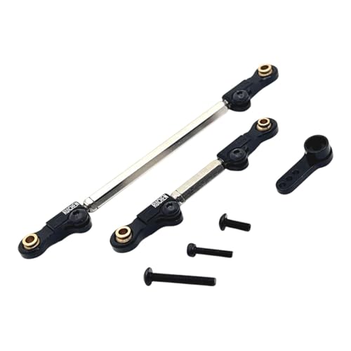 Oshhni 2 Teile Lenkverbindungen Einstellbare Servoverbindungen Hochfestes RC -Zugstabstange für H12Y H12Y+ 1/12 RC -Automodifikation, Schwarz Oshhni 2 Teile Lenkverbindungen Einstellbare Servoverbindungen Hochfestes RC -Zugstabstange für H12Y H12Y+ 1/12 RC -Automodifikation, Schwarz von Oshhni