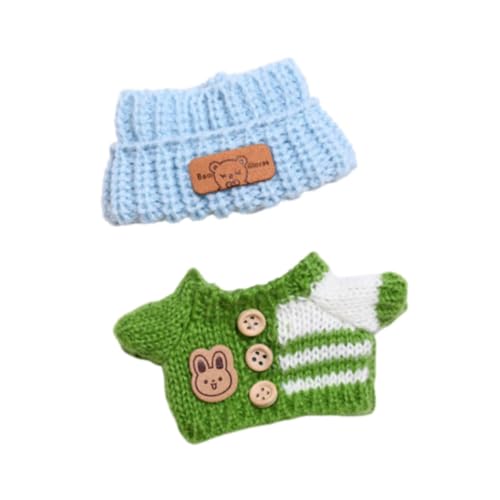 Oshhni 2-teiliger Puppenpullover und Hut, Puppenkleidung, Anzug, Zubehör, weiche Szene, Foto-Requisiten, Kostüm-Outfits für 15–17 cm große Puppen, Grüner, Blauer Hut Oshhni 2-teiliger Puppenpullover und Hut, Puppenkleidung, Anzug, Zubehör, weiche Szene, Foto-Requisiten, Kostüm-Outfits für 15–17 cm große Puppen, Grüner, Blauer Hut von Oshhni