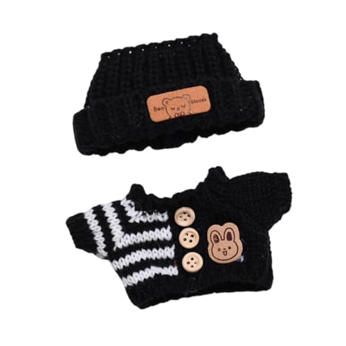Oshhni 2-teiliger Puppenpullover und Hut, Puppenkleidung, Anzug, Zubehör, weiche Szene, Foto-Requisiten, Kostüm-Outfits für 15–17 cm große Puppen, Schwarzes Oberteil, Schwarzer Hut Oshhni 2-teiliger Puppenpullover und Hut, Puppenkleidung, Anzug, Zubehör, weiche Szene, Foto-Requisiten, Kostüm-Outfits für 15–17 cm große Puppen, Schwarzes Oberteil, Schwarzer Hut von Oshhni
