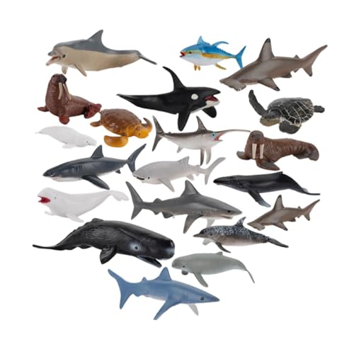 Oshhni 20 Stück realistische Tierfiguren, Spielzeug, Meerestiere, Spielzeug für Jungen und Mädchen, Sammlungen, Meerestiere, Figuren, Spielset für den Tisch Oshhni 20 Stück realistische Tierfiguren, Spielzeug, Meerestiere, Spielzeug für Jungen und Mädchen, Sammlungen, Meerestiere, Figuren, Spielset für den Tisch von Oshhni
