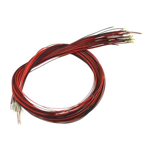 Oshhni 20 Stück vorverdrahtete 0805 SMD-LEDs, Lichter, Lampen, Micro-LEDs, weiß, für Mikro-Landschaftsdekoration, Miniatur-Kunst, Wissenschaftsprojekte, DIY von Oshhni