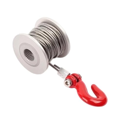 Oshhni 25 Zähne RC Lenkservowinde 1/10 RC Teile 190 cm Stahldrahtwindenspulensatz Professional für SCX10 D110 D90 von Oshhni