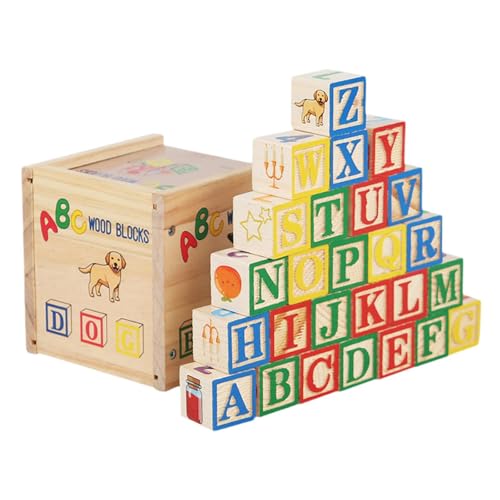 Oshhni 27 Stück Holz-Alphabet-Blöcke, Stapelblöcke, Holz-Alphabet-Stapelspielzeug, ABC-Holzblöcke, für Kinder Oshhni 27 Stück Holz-Alphabet-Blöcke, Stapelblöcke, Holz-Alphabet-Stapelspielzeug, ABC-Holzblöcke, für Kinder von Oshhni