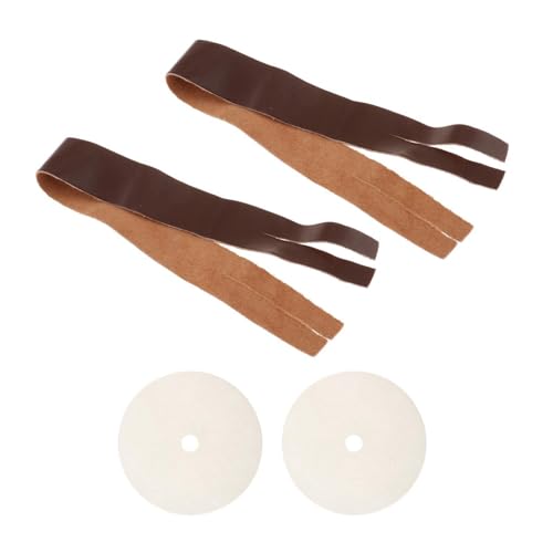 Oshhni 2X Beckengurte mit Polstern Beckenzubehör PU Lederstreifen Percussion Instrument Zubehör Oshhni 2X Beckengurte mit Polstern Beckenzubehör PU Lederstreifen Percussion Instrument Zubehör von Oshhni