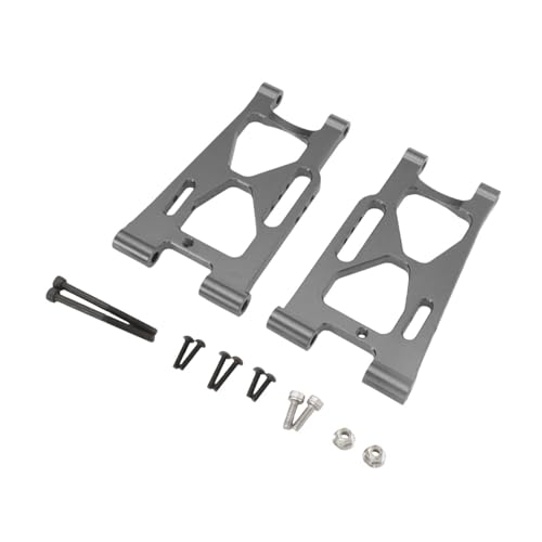 Oshhni 2X RC Auto Hinterer Unterer Schwingarm Ersatzteil Zubehör Professionelle Ersatzteile Metall Upgrade Teil für P73250 1/7 Skala RC, Grau von Oshhni