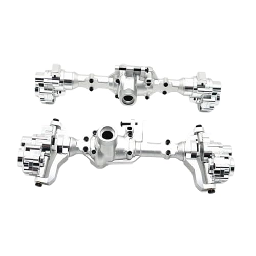 Oshhni 2X RC Vorder- und Hinterachse ferngesteuerte Autoteile Aluminiumlegierung Achsabdeckung RC Zubehör für 1/10 RC Crawler Modifikation, Silber Oshhni 2X RC Vorder- und Hinterachse ferngesteuerte Autoteile Aluminiumlegierung Achsabdeckung RC Zubehör für 1/10 RC Crawler Modifikation, Silber von Oshhni