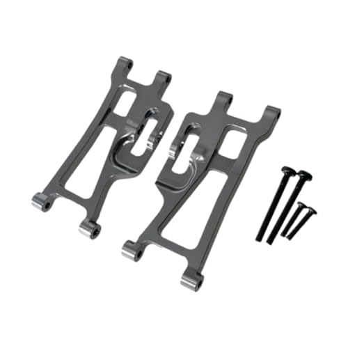 Oshhni 2X hintere Schwungarme RC -Suspensionsarm mit Befestigungsschrauben Ersatz 1/14 RC -Auto Stall Heck untere Schwung Suspensionshängel, Grau von Oshhni