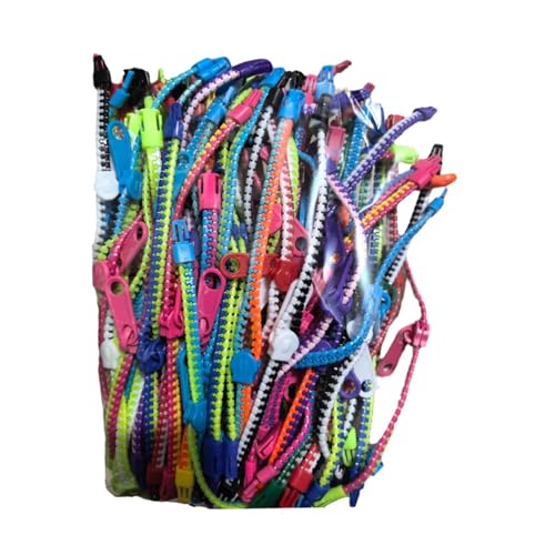 Oshhni 30 Stücke Reißverschluss Armbänder Zappelspielzeug für Kinder Erwachsene 7,7 -Zoll von Oshhni