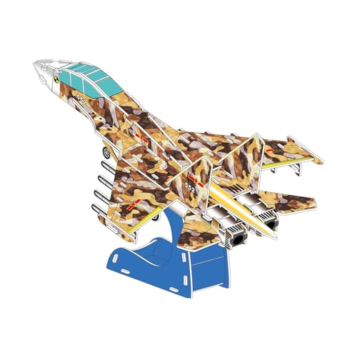Oshhni 3D-Puzzle-Flugzeug-Bootsmodell zusammenbauen, Papierkunst-Schiff-Kunsthandwerk, handgefertigte Schreibtischdekoration, Boot-Schiff-DIY-Papiermodell, Stil F von Oshhni