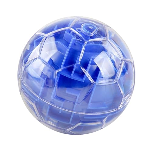 Oshhni 3D-Puzzle-Spielball, fordert intellektuelle Reaktion, Partygeschenke, Fantasie-Bildungsspielzeug-Labyrinthspiel für Kinder Erwachsene, Blau von Oshhni