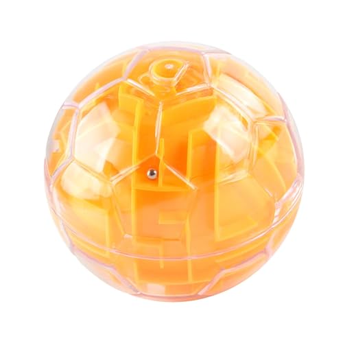 Oshhni 3D-Puzzle-Spielball, fordert intellektuelle Reaktion, Partygeschenke, Fantasie-Bildungsspielzeug-Labyrinthspiel für Kinder Erwachsene, Gelb von Oshhni