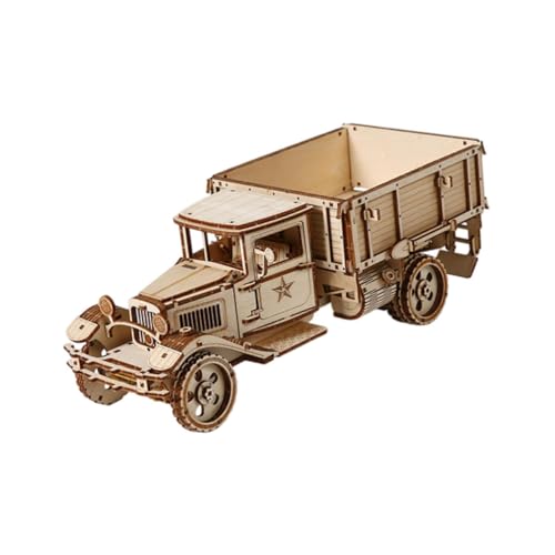 Oshhni 3D -Puzzlespielzeugmodell, Holzwagen -Puzzle, Bildungsspielzeug für Bildungsholzmodelle, Spielzeug, von Oshhni