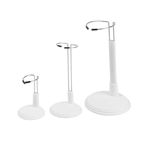 Oshhni 3Pcs Puppe Steht Puppe Display Steht Display Racks für Dekoration Shop Sammlung, Weiß von Oshhni
