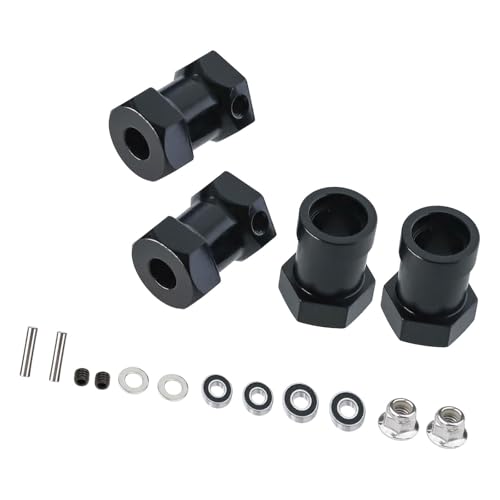 Oshhni 4 stück Rad Hex Hub Aluminium Legierung für 1: 10 RC Autos Reparatur Teile Zubehör, Schwarz Oshhni 4 stück Rad Hex Hub Aluminium Legierung für 1: 10 RC Autos Reparatur Teile Zubehör, Schwarz von Oshhni