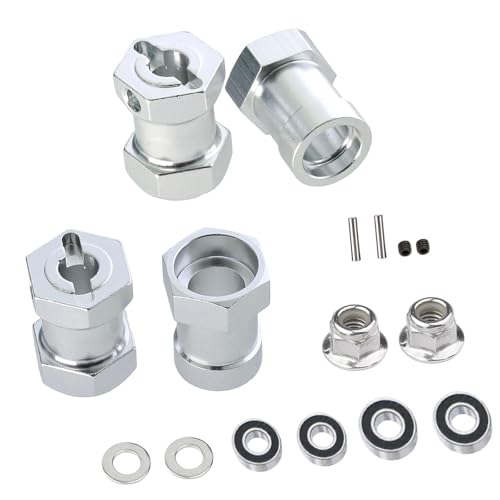 Oshhni 4 stück Rad Hex Hub Aluminium Legierung für 1: 10 RC Autos Reparatur Teile Zubehör, Silbrig Oshhni 4 stück Rad Hex Hub Aluminium Legierung für 1: 10 RC Autos Reparatur Teile Zubehör, Silbrig von Oshhni