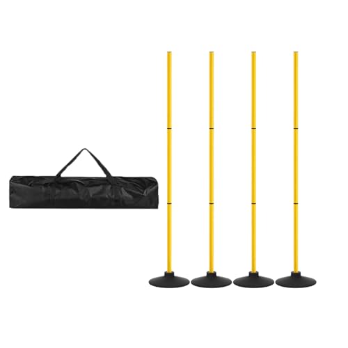 Oshhni 4Pcs Agility Training Pole Fußball Training Marker Agility Ausrüstung für Outdoor Sport, Gelb Oshhni 4Pcs Agility Training Pole Fußball Training Marker Agility Ausrüstung für Outdoor Sport, Gelb von Oshhni