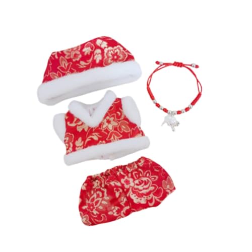 Oshhni 4X Mini-Puppenkleidungsset, Puppenkleidungsanzug, entzückende Dekorationspuppen, weiches, traditionelles chinesisches Outfit, für 15/17 cm Oshhni 4X Mini-Puppenkleidungsset, Puppenkleidungsanzug, entzückende Dekorationspuppen, weiches, traditionelles chinesisches Outfit, für 15/17 cm von Oshhni