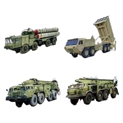 Oshhni 4pcs Raketenfahrzeuge Modelle 4d Rätsel Ornament Schnelle Versammlungen Kinder Dekor Kollektible Feiertag Geschenke DIY Handcrafts von Oshhni