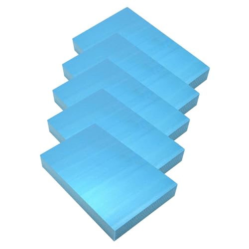 Oshhni 5 Stück Schaumstoffplatten, Kunstbedarf, blank, für Kunsthandwerk, DIY-Modellierung, DIY-Projekt, Rechtecke, Blöcke, 29 X 20 X 3.8 cm von Oshhni