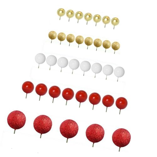 Oshhni 50 Stück Kuchen Toper Bälle Mini -Luftballons Dekor Kuchen Dekoration Vorräte für Hochzeitstagsduschenfeierlichkeiten, Rot von Oshhni