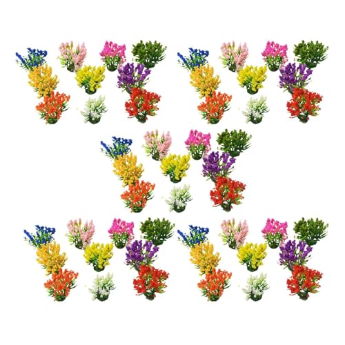 Oshhni 50 Stück Miniatur Blumenarrangements für Modelleisenbahn Szenen, Höhe 3cm Oshhni 50 Stück Miniatur Blumenarrangements für Modelleisenbahn Szenen, Höhe 3cm von Oshhni