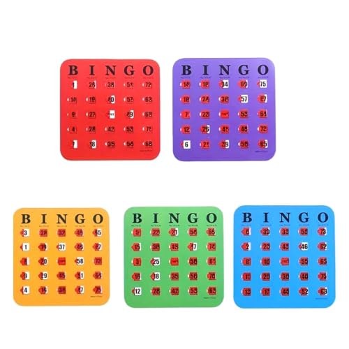 Oshhni 5X Bingo -Karten mit Gleitfenster, Partyspiele, robuster lustiger wiederverwendbarer großer Druck -Bingo -Spiel für Erwachsene Oshhni 5X Bingo -Karten mit Gleitfenster, Partyspiele, robuster lustiger wiederverwendbarer großer Druck -Bingo -Spiel für Erwachsene von Oshhni