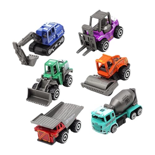 Oshhni 6-teiliges Baufahrzeug-Set aus Legierung, Druckguss-Fahrzeug-Spielzeugset, technische Fahrzeuge, Modellspielzeug Oshhni 6-teiliges Baufahrzeug-Set aus Legierung, Druckguss-Fahrzeug-Spielzeugset, technische Fahrzeuge, Modellspielzeug von Oshhni