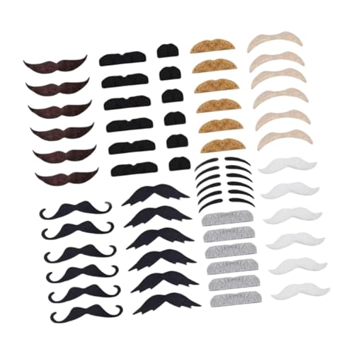 Oshhni 60-teiliges selbstklebendes Schnurrbart-Set, lustige Schnurrbärte für Party-Zubehör, Festival Oshhni 60-teiliges selbstklebendes Schnurrbart-Set, lustige Schnurrbärte für Party-Zubehör, Festival von Oshhni
