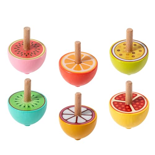Oshhni 6Pcs Gyroskop Spielzeug Pädagogisches Kindergarten Spielzeug Party Favors für Mädchen Jungen, Frucht Oshhni 6Pcs Gyroskop Spielzeug Pädagogisches Kindergarten Spielzeug Party Favors für Mädchen Jungen, Frucht von Oshhni