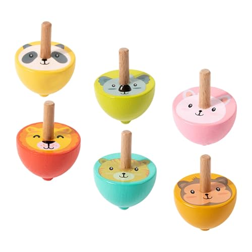 Oshhni 6Pcs Gyroskop Spielzeug Pädagogisches Kindergarten Spielzeug Party Favors für Mädchen Jungen, Tier Oshhni 6Pcs Gyroskop Spielzeug Pädagogisches Kindergarten Spielzeug Party Favors für Mädchen Jungen, Tier von Oshhni