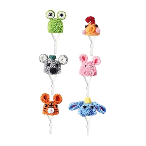 Oshhni 6Pcs Hamster Hüte Geschenk Urlaub Partei mit Verstellbaren Riemen Nette Dekorative Mini Oshhni 6Pcs Hamster Hüte Geschenk Urlaub Partei mit Verstellbaren Riemen Nette Dekorative Mini von Oshhni