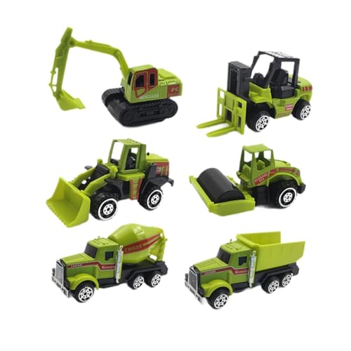 Oshhni 6X Gabelstapler Roller Muldenkipper Sandfahrzeug Spielset, Cartoon Mini Baufahrzeuge Spielzeug für Jungen, Kinder Oshhni 6X Gabelstapler Roller Muldenkipper Sandfahrzeug Spielset, Cartoon Mini Baufahrzeuge Spielzeug für Jungen, Kinder von Oshhni