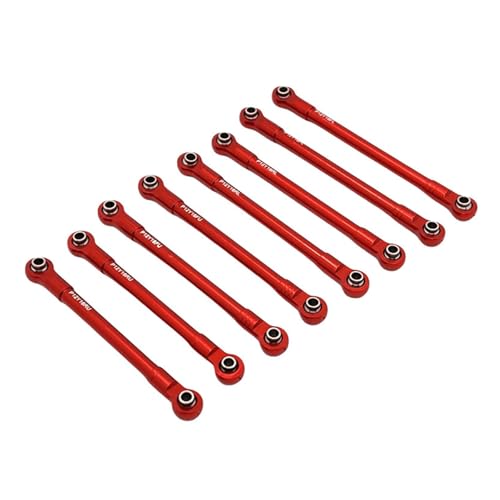 Oshhni 8 Stück RC-Auto-Chassis-Befestigungsgestänge aus Metall, Robustes DIY-Zubehör, professionelles, leichtes Zubehör für 1/12 H12Y+, Rot Oshhni 8 Stück RC-Auto-Chassis-Befestigungsgestänge aus Metall, Robustes DIY-Zubehör, professionelles, leichtes Zubehör für 1/12 H12Y+, Rot von Oshhni