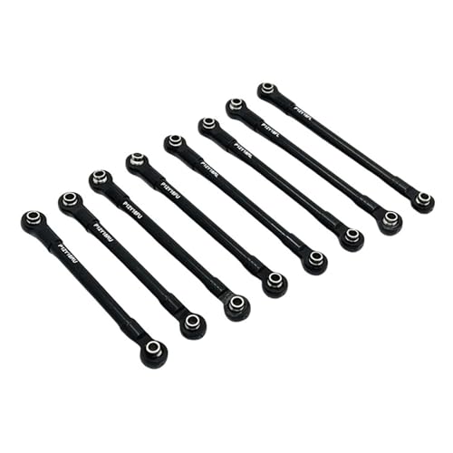 Oshhni 8 Stück RC-Auto-Chassis-Befestigungsgestänge aus Metall, Robustes DIY-Zubehör, professionelles, leichtes Zubehör für 1/12 H12Y+, Schwarz Oshhni 8 Stück RC-Auto-Chassis-Befestigungsgestänge aus Metall, Robustes DIY-Zubehör, professionelles, leichtes Zubehör für 1/12 H12Y+, Schwarz von Oshhni