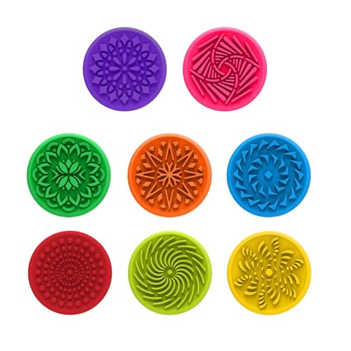 Oshhni 8 Stück strukturiertes sensorisches Spielzeug für, frühes Lernspielzeug, bequemes, kompaktes, weiches für Partygeschenke von Oshhni