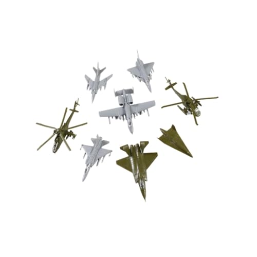 Oshhni 8 Teile Flugzeug Spielzeug Kleiner Flugzeugmodellset, Hubschraubermodellsammlung, Style B von Oshhni