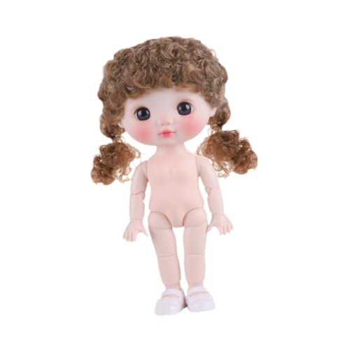Oshhni 8 Zoll BJD Girl Doll Action Figuren Körper mit glatten Haaren bewegliche Gelenke schöne DIY Toys Fashion Doll für Mädchen Geschenkfestivals, Style D Oshhni 8 Zoll BJD Girl Doll Action Figuren Körper mit glatten Haaren bewegliche Gelenke schöne DIY Toys Fashion Doll für Mädchen Geschenkfestivals, Style D von Oshhni