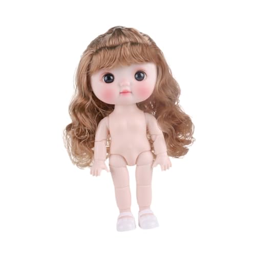 Oshhni 8 Zoll BJD Girl Doll Action Figuren Körper mit glatten Haaren bewegliche Gelenke schöne DIY Toys Fashion Doll für Mädchen Geschenkfestivals, Style E Oshhni 8 Zoll BJD Girl Doll Action Figuren Körper mit glatten Haaren bewegliche Gelenke schöne DIY Toys Fashion Doll für Mädchen Geschenkfestivals, Style E von Oshhni