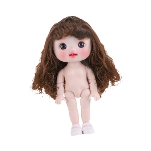 Oshhni 8 Zoll BJD Girl Doll Action Figuren Körper mit glatten Haaren bewegliche Gelenke schöne DIY Toys Fashion Doll für Mädchen Geschenkfestivals, Style F Oshhni 8 Zoll BJD Girl Doll Action Figuren Körper mit glatten Haaren bewegliche Gelenke schöne DIY Toys Fashion Doll für Mädchen Geschenkfestivals, Style F von Oshhni