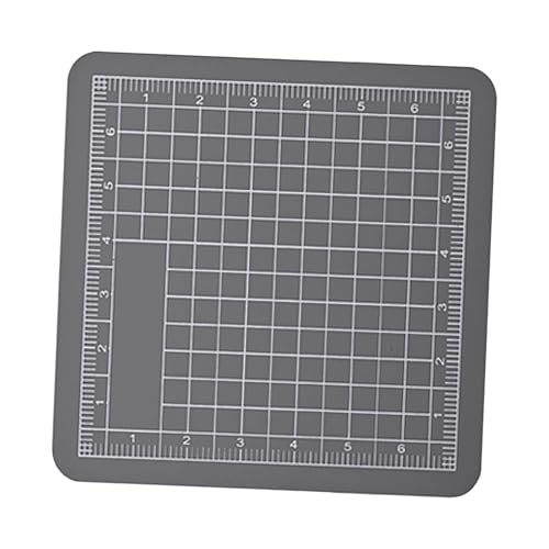 Oshhni 8 cm doppelseitiges Abdeckband-Schneidepad, DIY-Hobby-Werkzeug, 2-in-1-Bastelschneidebrett für Scrapbooking, Modellbau, Grau von Oshhni