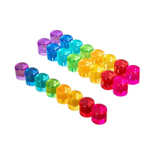 Oshhni Acryl-Edelstein-Stapelblöcke, durchscheinende Blöcke, sensorisches pädagogisches Regenbogen-Stapelspiel für, Geburtstagsgeschenk von Oshhni
