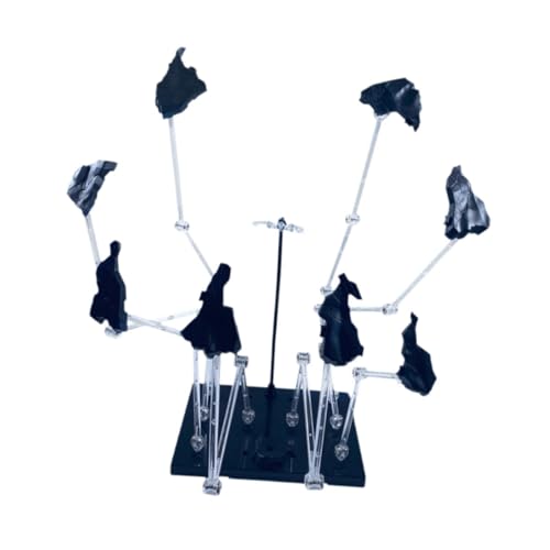 Oshhni Actionfigurenständer mit in Form eines fliegenden Felsens, Halterung für Puppenmodelle, Figurenzubehör, Hobby-Action-Basis, Schwarz Oshhni Actionfigurenständer mit in Form eines fliegenden Felsens, Halterung für Puppenmodelle, Figurenzubehör, Hobby-Action-Basis, Schwarz von Oshhni