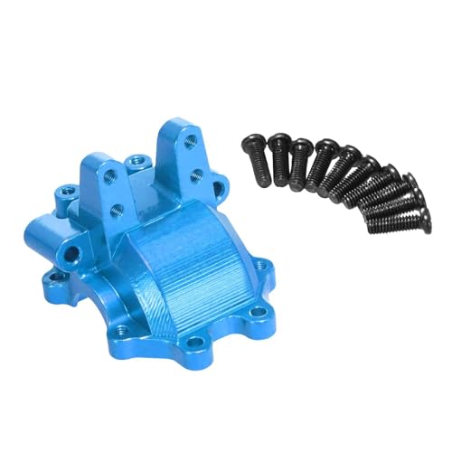 Oshhni Aluminiumlegierung vordere Getriebeabdeckung Differentialgehäuse Ersatz Fernbedienungssteuerung Auto -Getriebegehäuse für RC -Autoreparaturen, Blau von Oshhni