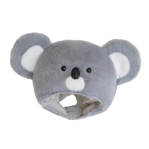 Oshhni Atmungsaktives Plüsch Koala Hut Kopfbedeckung Frauen Kostümhut für Halloween -Nacht -Event Oshhni Atmungsaktives Plüsch Koala Hut Kopfbedeckung Frauen Kostümhut für Halloween -Nacht -Event von Oshhni